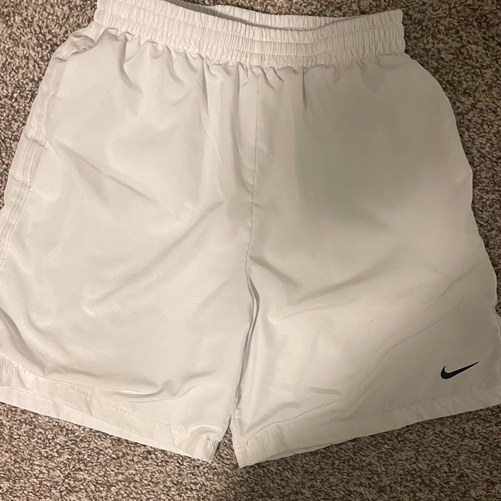 Nike Boys White Athletic Shorts